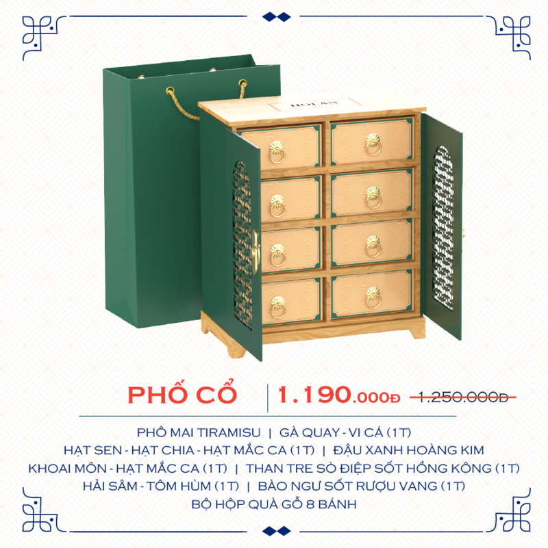 Combo Phố Cổ (Hộp Gỗ)